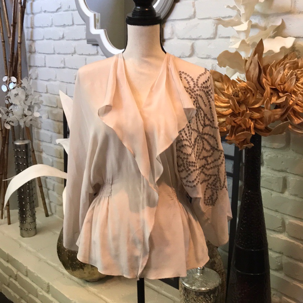 Baraschi gorgeous romantic silk blouse!